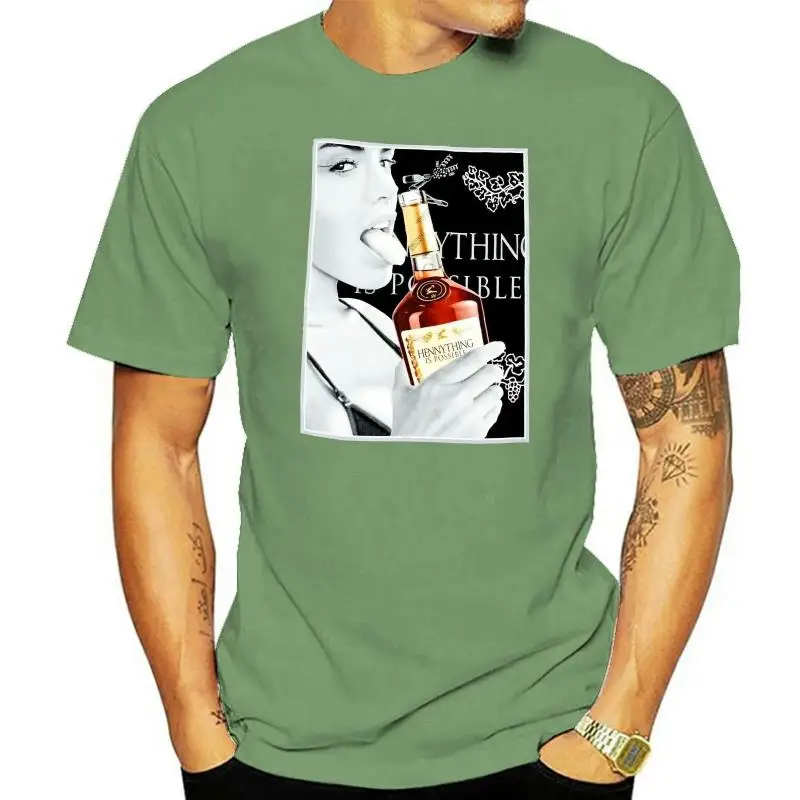 

HENNYTHING IS POSSIBLE T-shirt Henny Congnac Streetwear Tee Adult Men New