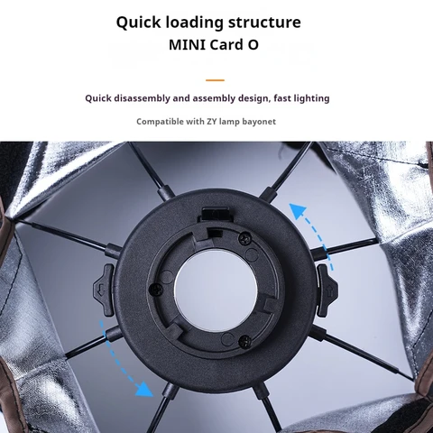 ZSYB 30 см мини-софтбокс восьмиугольный зонтик софтбокс ZHIYUN сотовая сетка уличная вспышка софтбокс интеллектуальный облачный заполняющий свет для S100