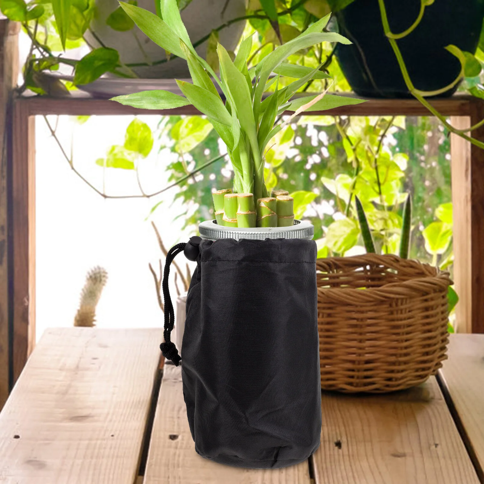 

Can Black Glass Mason Jars Bottle Protective Sleeve Hydroponic Blackout Sleeves Jars