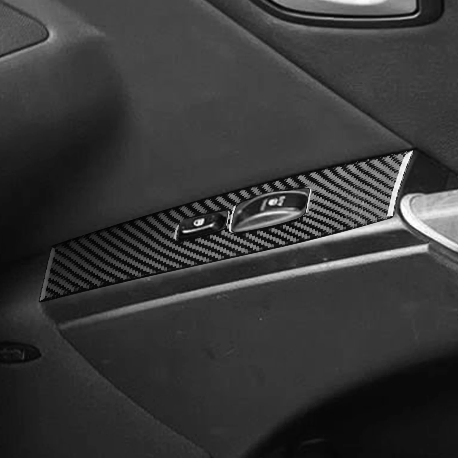 Фото Для Hyundai Azera Grandeur TG 2006-2011: наклейки из углеродного волокна для панели управления стеклоподъемниками, аксессуары для интерьера автомобиля, декоративные наклейки. №3