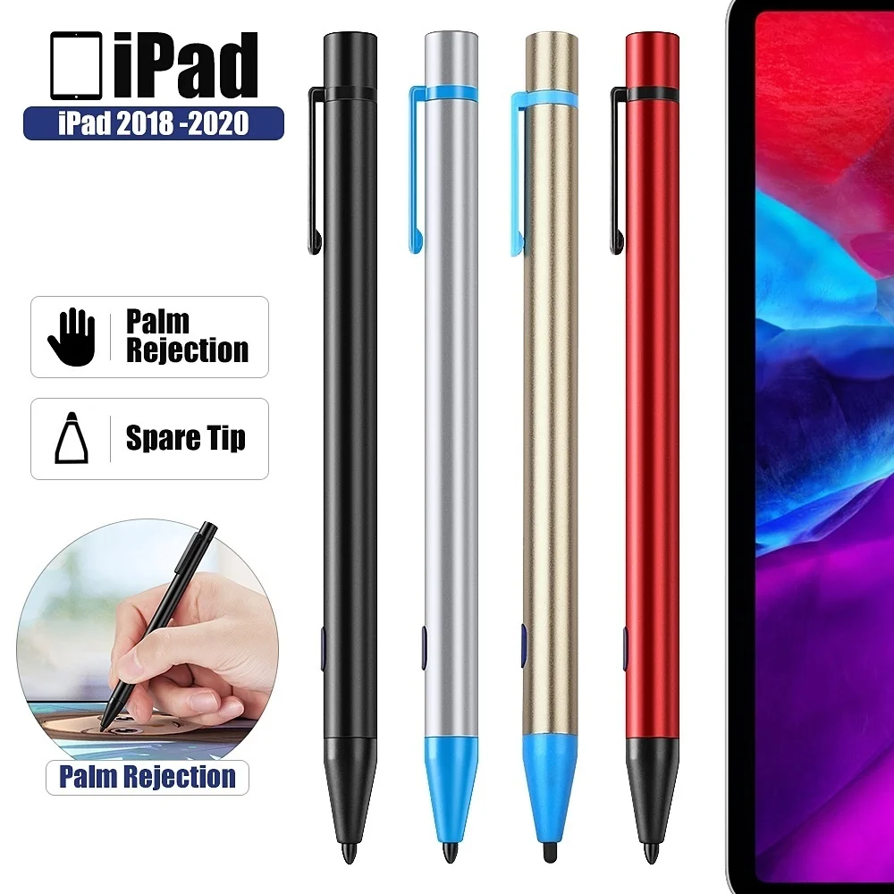 

Стилус для сенсорного экрана, активная ручка для iPad Pencil 10,2 Air 3 2020 Pro 11 12,9, емкостный, для рисования Apple
