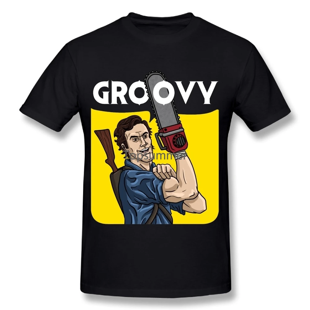 

Quality Male Evil Dead Boomstick T Shirt Graphic Custom Cotton T-Shirts