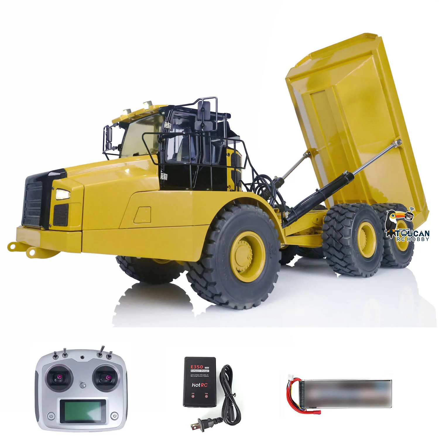 DIM K745 745D JZMODEL 1/14 Металлический гидравлический RC шарнирный грузовик Модель 6*6