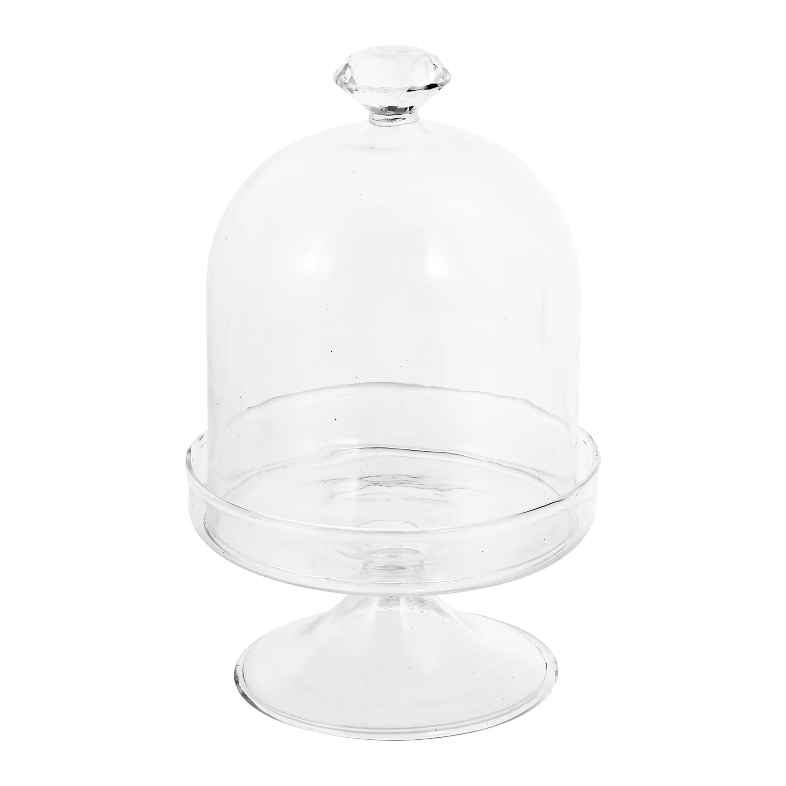 

1 Набор домашняя тарелка для торта, профессиональная тарелка для торта премиум-класса со стеклянной крышкой