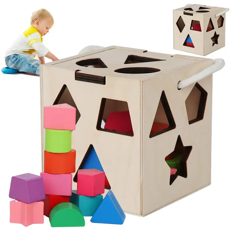 

Сортировщик формы обучающая форма сортировочный куб игрушки Монтессори форма соответствующие игрушки развивающая мелкую моторику игрушка для раннего развития