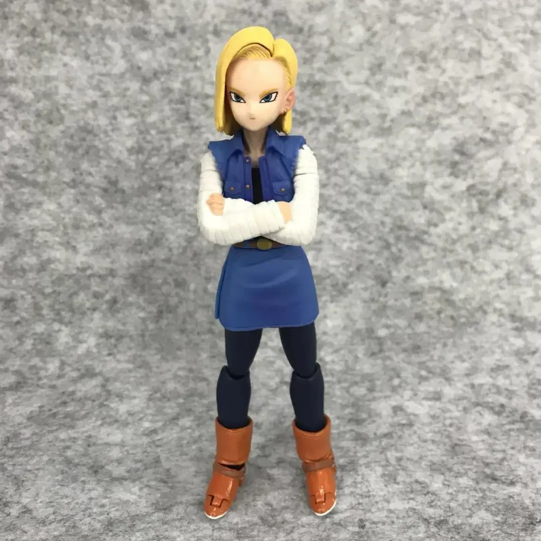 Фото Коллекционная фигурка SHFiguarts Dragon Ball Z Андроид №13 в коробке, 13 см Набор из 18 фигурок SHF: Коллекционные игрушки для рабочего стола, подарок на день рождения №4