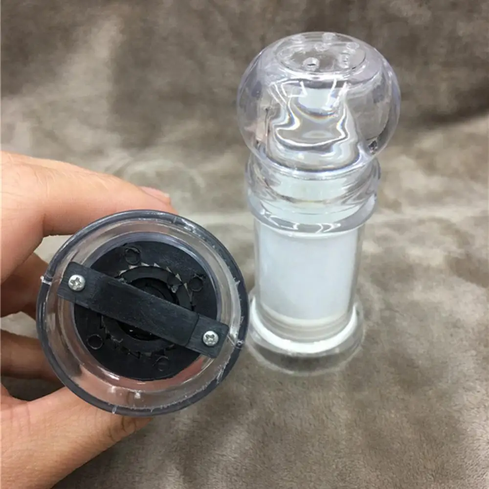 

Manual 2Pcs Salt Spice Pepper Milling Grinder Seasoning Cruet Home Kitchen Tool