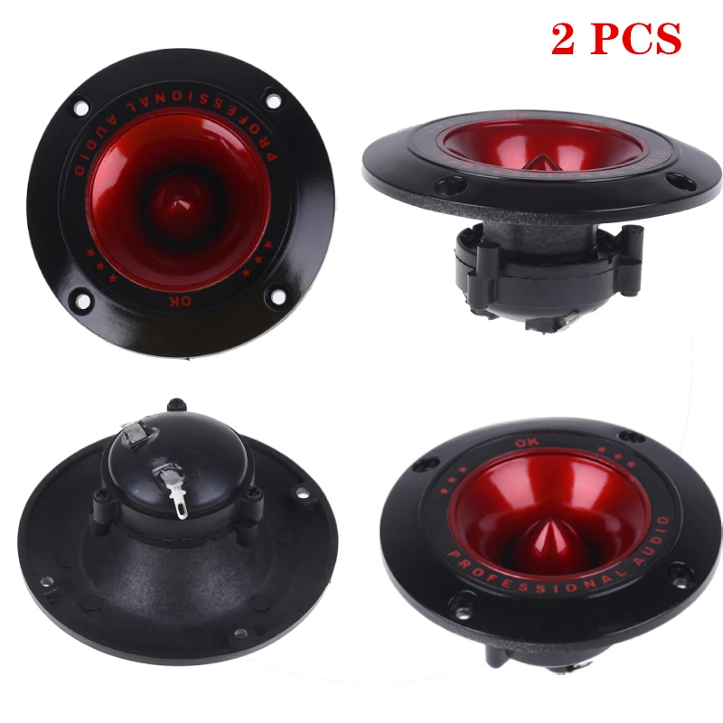 

2Pcs Piezoelectric Tweeter 3" Audio Speaker Treble Ceramic Piezo Loudspeaker PA/DJ Tweeters Home Subwoofer Stage Sound