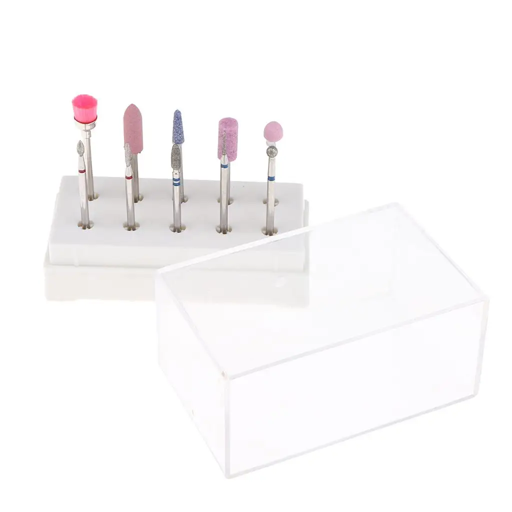

10pcs Nail Files Manicure Grinding Buffing Head Brush Set