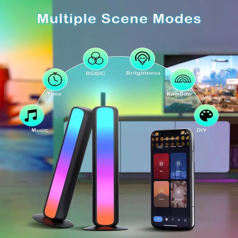 

Светодиодные смарт-светильники Tuye RGB с 15 режимами работы и Wi-Fi