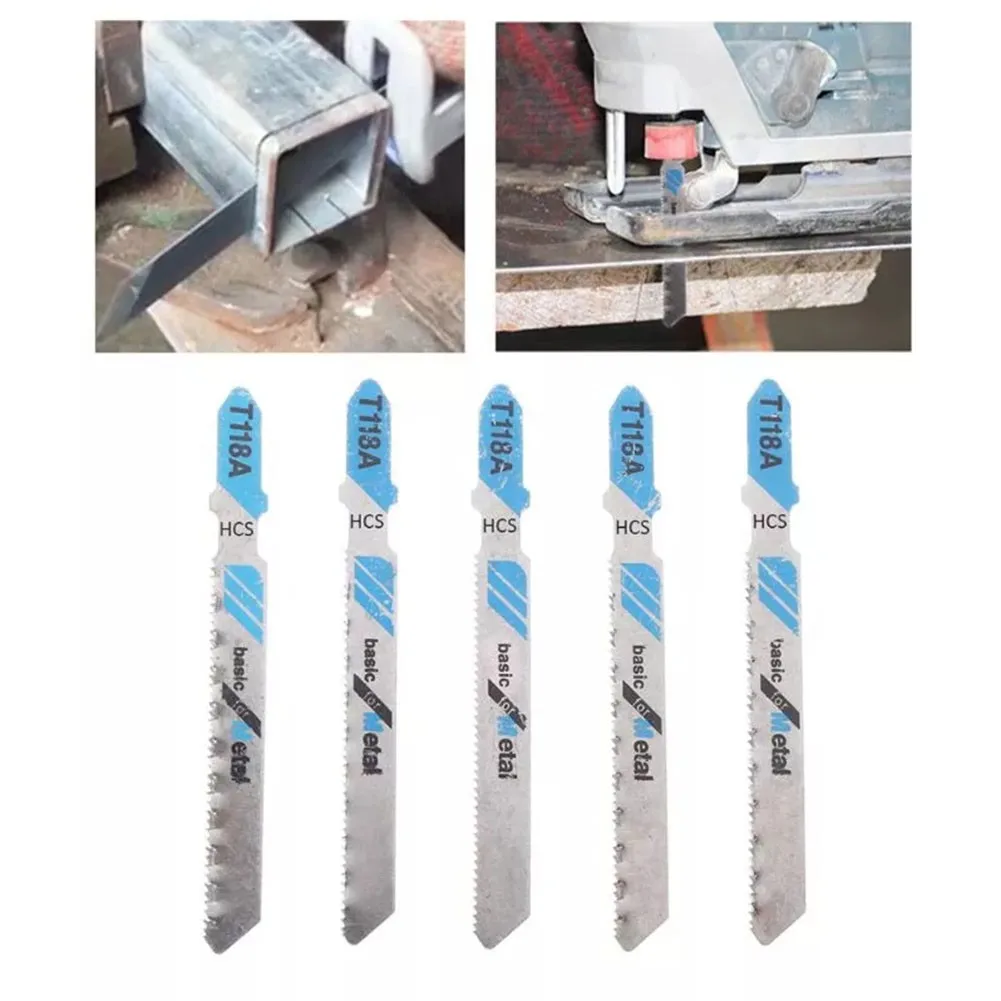 

5Pcs/Set T118A Jigsaw Blades HCS Reciprocating Saw Blades Woodworking Cutter Blades For Cutting Wood PVC Plastic