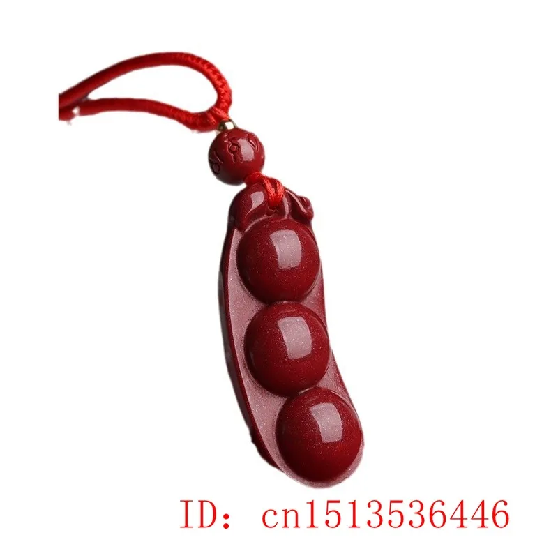 Модное ожерелье с кулоном в виде зеленой фасоли Cinnabar ювелирные изделия китайский