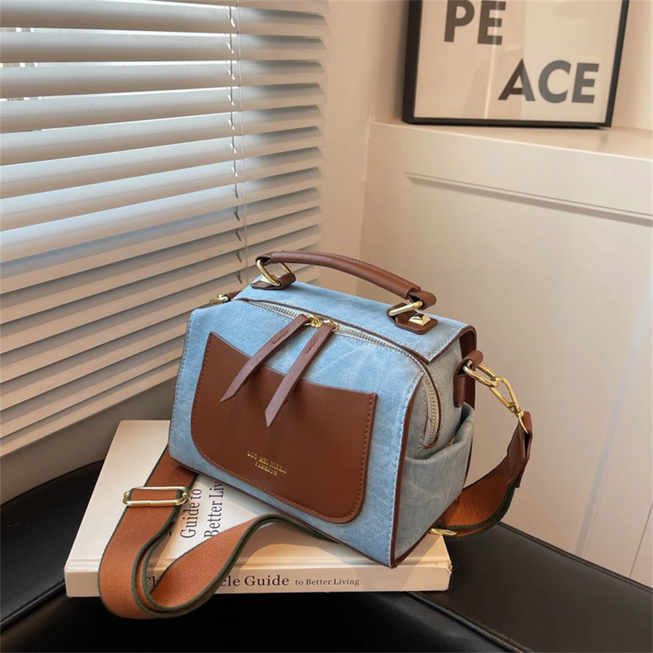 

New Fashion Denim Purses and Handbags High Quality Shoulder Crossbody Bags for Women 2023 Luxury Designer Ladies Handbags Sac