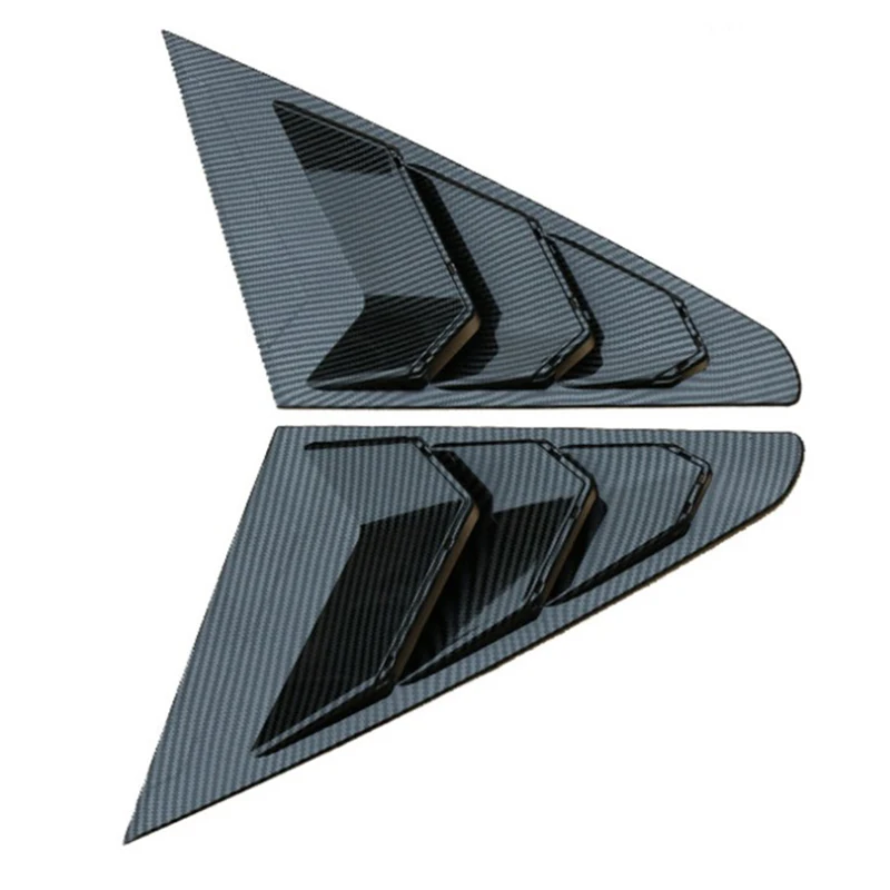 

Rear Side Window Louvers, Scoop Louvers Cover Blinds for MG 5 MG5 2021 Car Exterior Accessories, Carbon Fiber