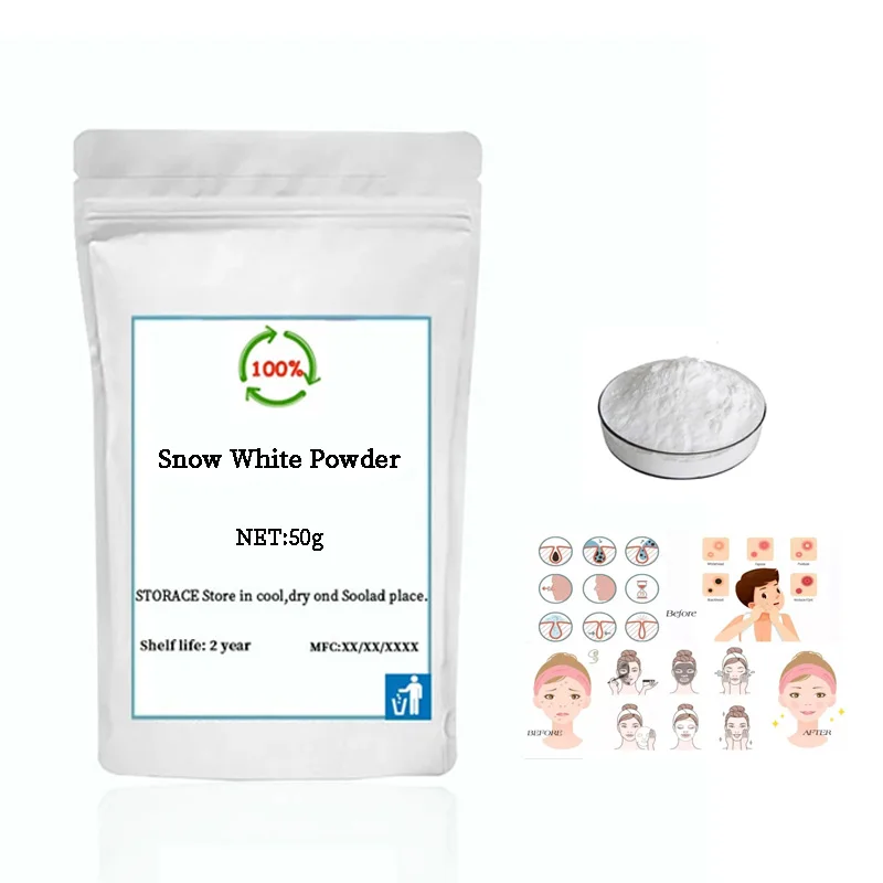 Косметический сорт 100% Снежный белый порошок белоснежный цена для отбеливания