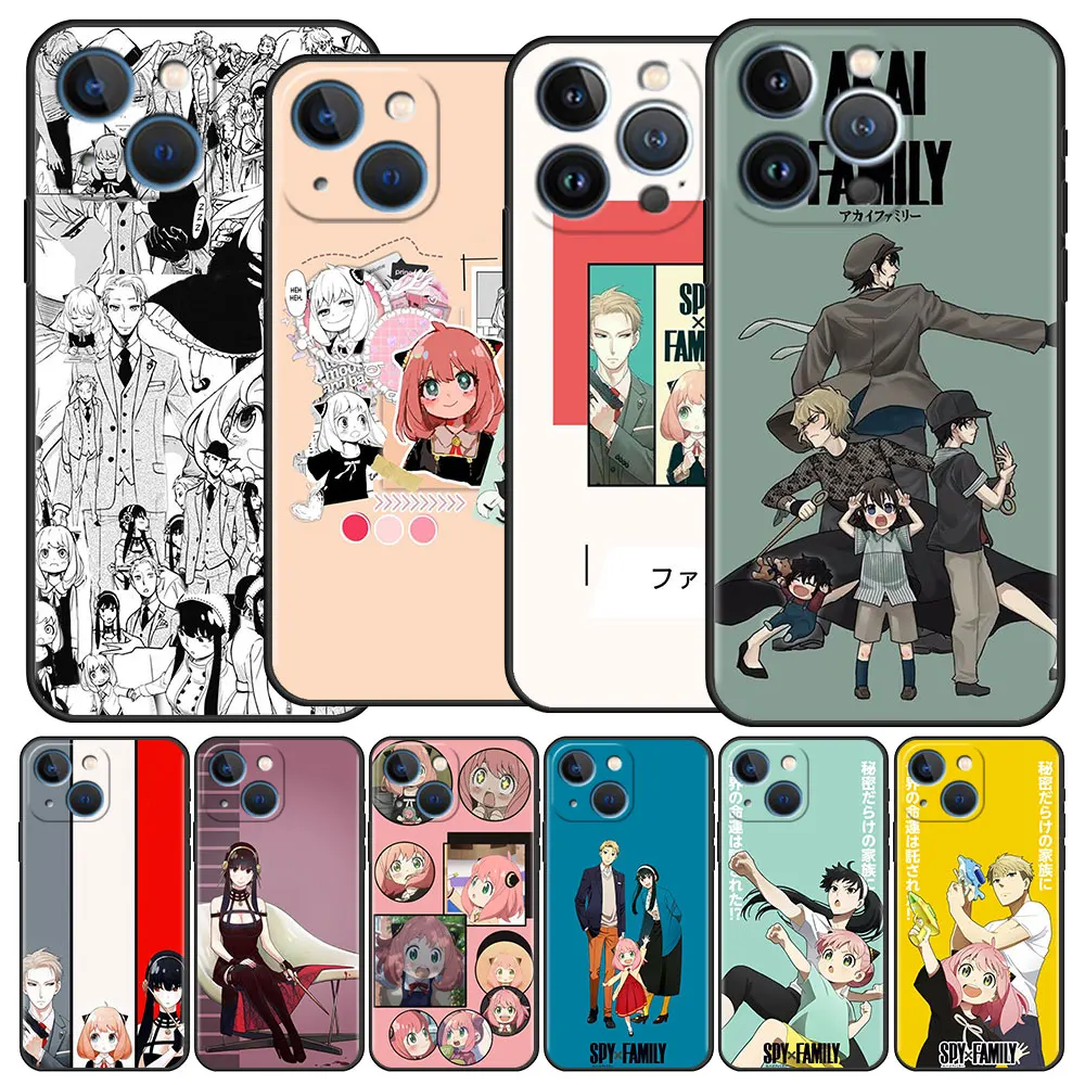 

SPY X FAMILY -Anime TPU Case For Apple iPhone 13 11 12 Pro 7 XR X XS Max 8 6 6S Plus 5 5S SE 2022 13Pro Soft Phone Funda