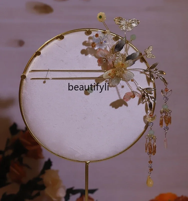 Новая китайская антикварная одежда Xiuhe свадебный головной убор заколка для волос