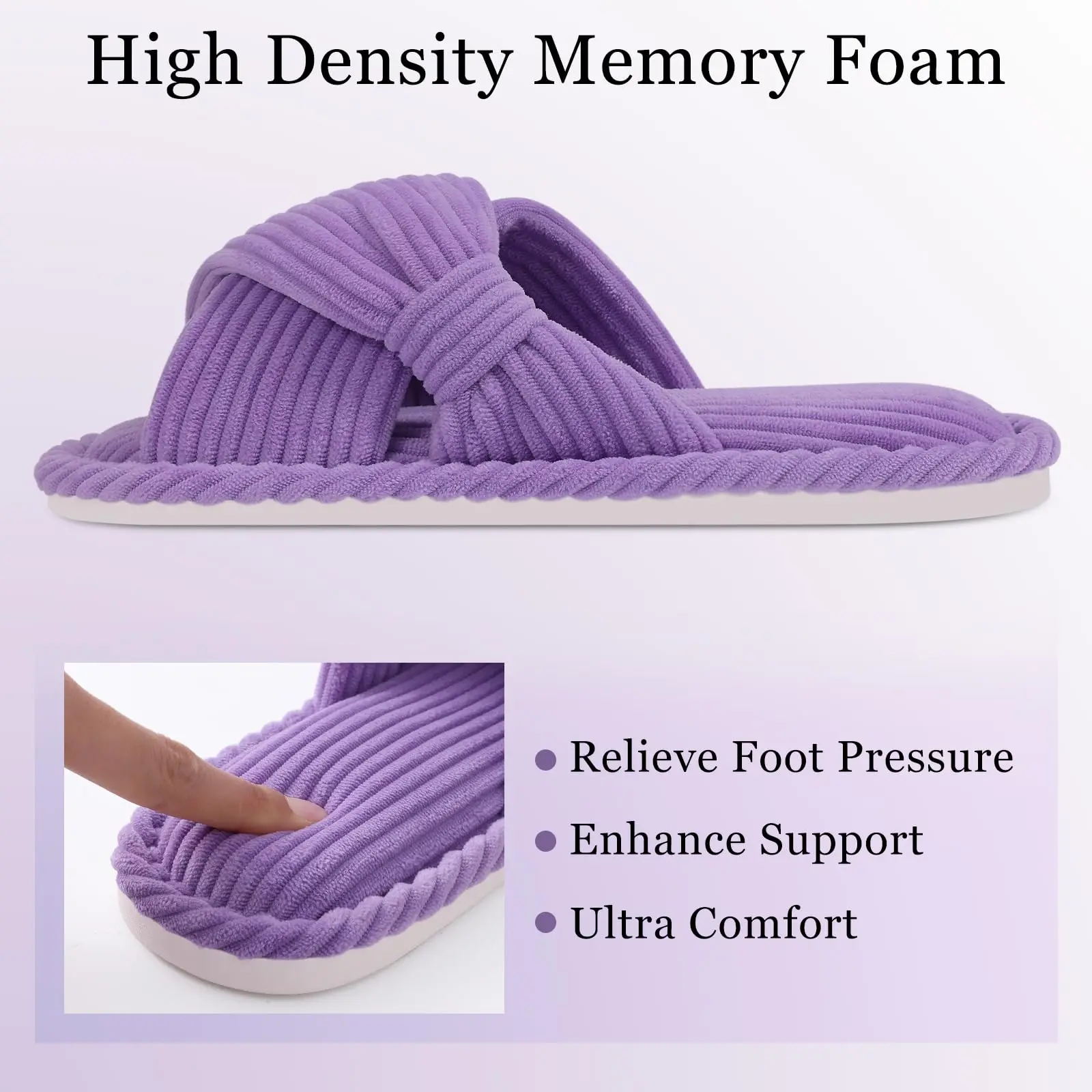 Женские шлепанцы из пены с эффектом памяти на мягкой подошве