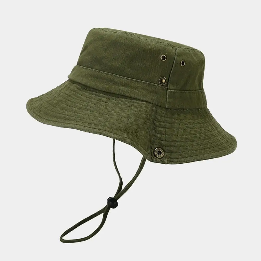 

Outdoor Activity Hat Sunshade Fisherman Hat Unisex Anti-uv Outdoor Bucket Hat for Summer Fishing Beach Packable with String