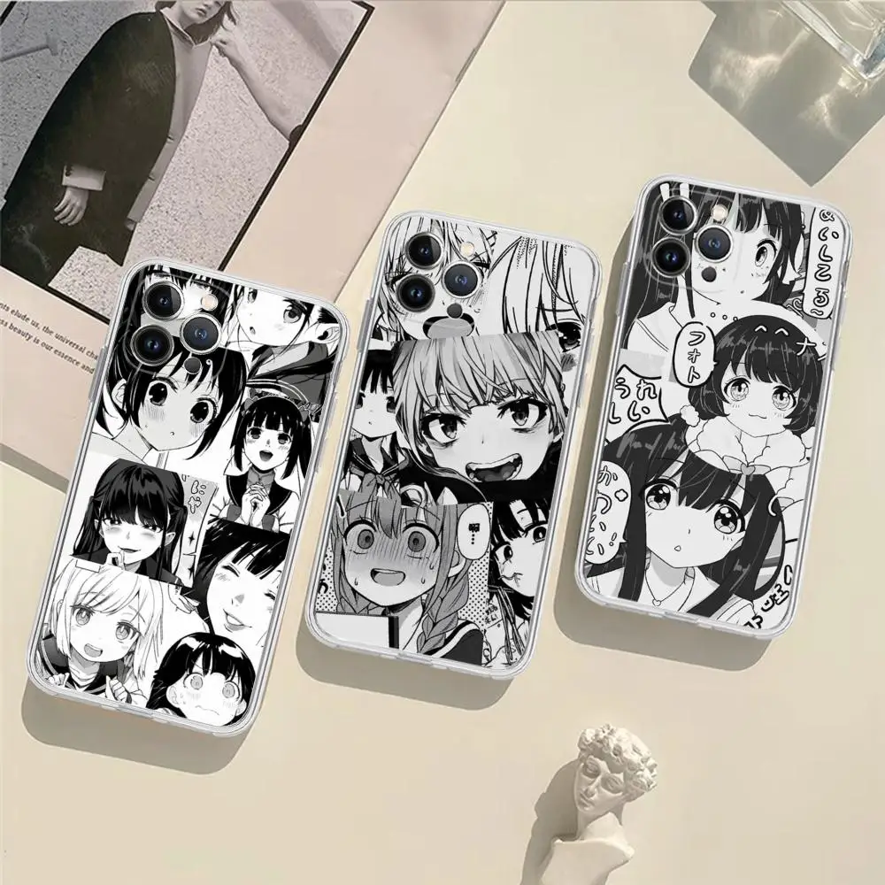 

Kawaii Japan Girls Phone Case Silicone Soft for iphone 15 14 13 12 11 Pro Mini XS MAX 8 7 6 Plus X XS XR Cover