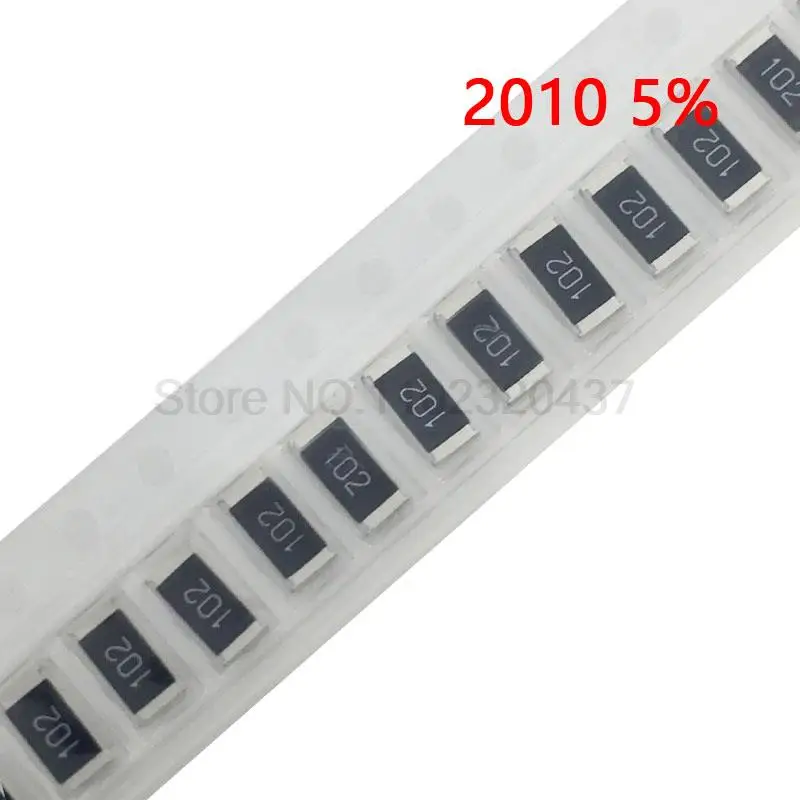 

50pcs 2010 5% 3/4W SMD Chip Resistor resistors 0R - 10M 0 10 100 220 470 ohm 0R 10R 100R 220R 470R 1K 2.2K 4.7K 10K 100K 1M 10M