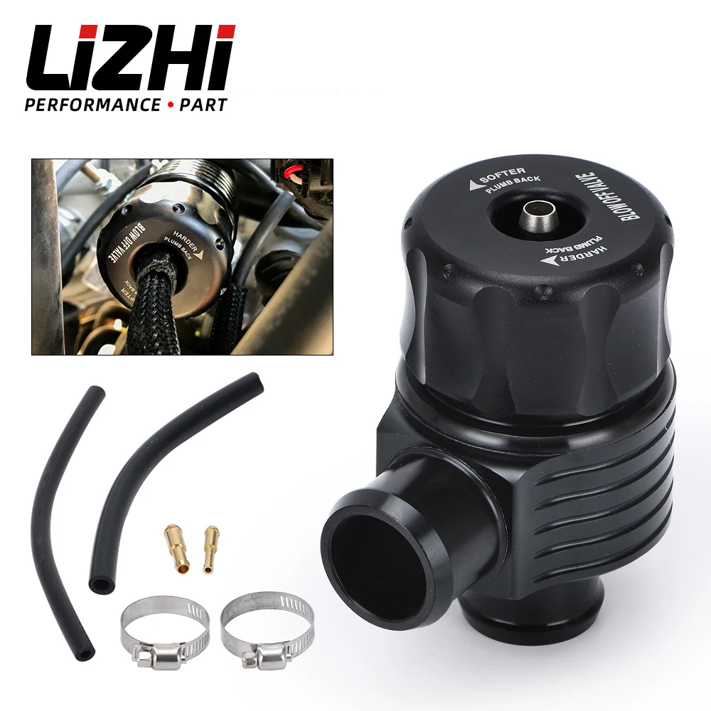 

LIZHI Racing Universal 1.8T Turbo Diverter Dump 25mm Blow Off Valve Aluminum for AUDI A3 S3 A4 A6 A8 S4 TT 1.8 20v TURBO 5742BK