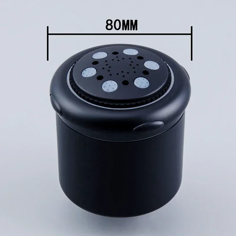 Черный душевой набор для ванной комнаты латунный встроенный монофункциональный