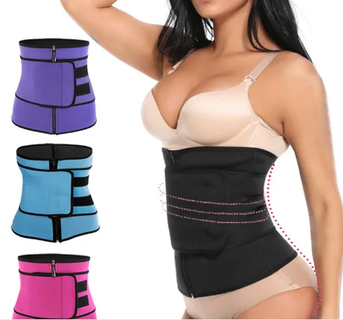 

Body Shaper Sweat Belt Body Sports Girdle Ladies Zipper Belly Belt Neoprene