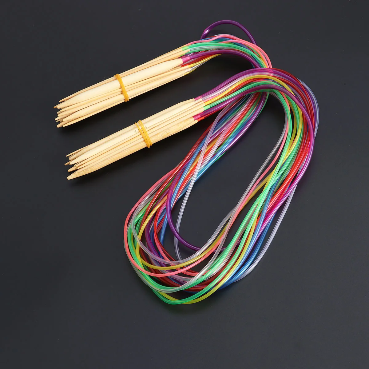 

Knitting Crochet Hook Hooks Afghan Weaving Carpet Tube Tunisian Supplies Large Pointed Single Wooden Circular Bamboo