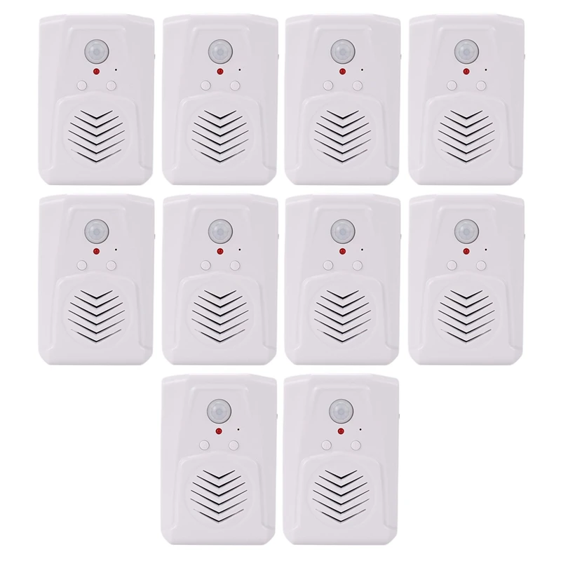 10X Sensor Motion Door Bell Switch MP3 Infrared Doorbell Wireless PIR Motion Sensor Voice Prompter Welcome Entry Alarm