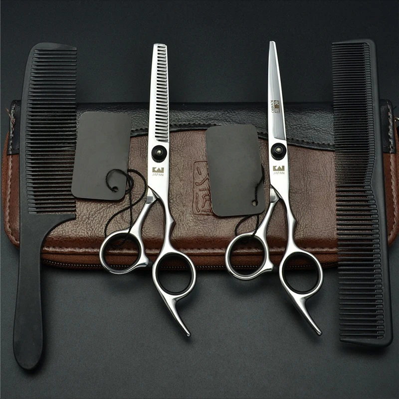Professional Hairdressing Scissors 6.0 Inches Japan 440C Original  Barber Scissors Salon Hair Cutting Shears Haircut Scissor Set