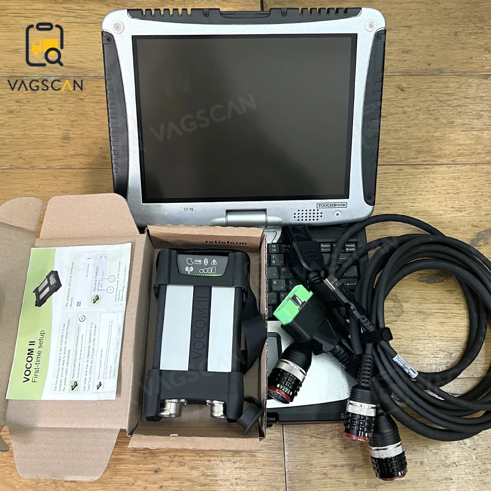 

CF19 CF-19 Laptop For Vocom2 Vocom II Tech Tool Diagnostic Kit 88894000 Communication Unit 2.8.150 Software