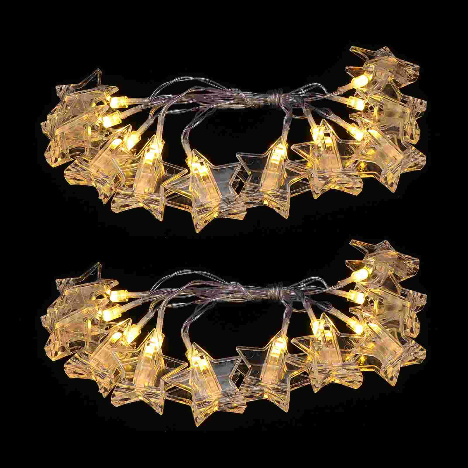 

2PCS Delicate LED Star Clip String Light Multipurpose Star Photo Clip String Lamp