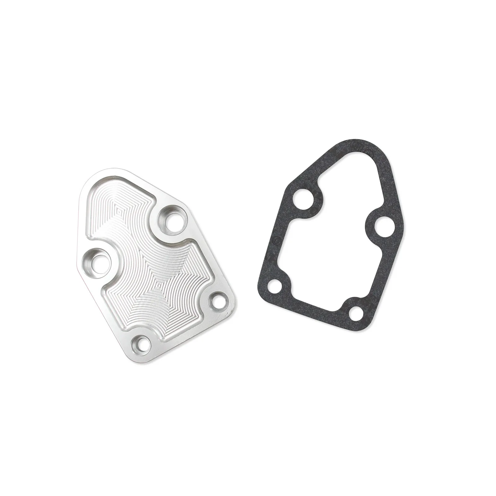 Фото Алюминиевая заглушка топливного насоса SMALL BLOCK для CHEVY BILLET FUEL PUMP BLOCK OFF PLATE, SBC 283 327 350 # 2071 №4