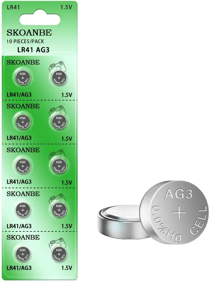 

1/2/4/10/20 шт., кнопочные батарейки LR41 392 384 192 AG3 SR41 1,5 в
