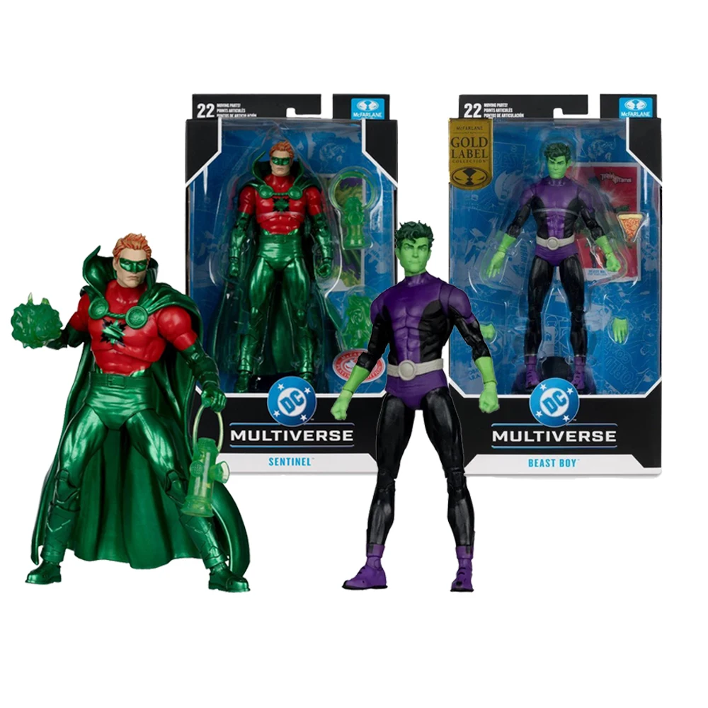 Фото Фигурка McFarlane Toys DC Multiverse Deluxe, 7 дюймов - Бест-Бой (Gold Label)/Сентинел (Алан Скотт), модель для сборки (гараж-кит) №1