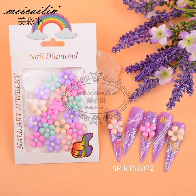 

20pcs Acrylic Nail Art Charms 3D Resin Flower Nail Art Decorations Nail Rhinestones Beads Manicure Jewelry