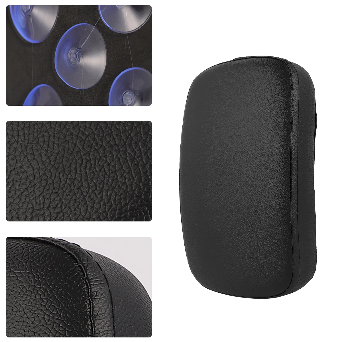 

Motorcycle Accessories Rear Passenger Conversion Retro Sucker Cushion with 8 Suction Cups (Black)