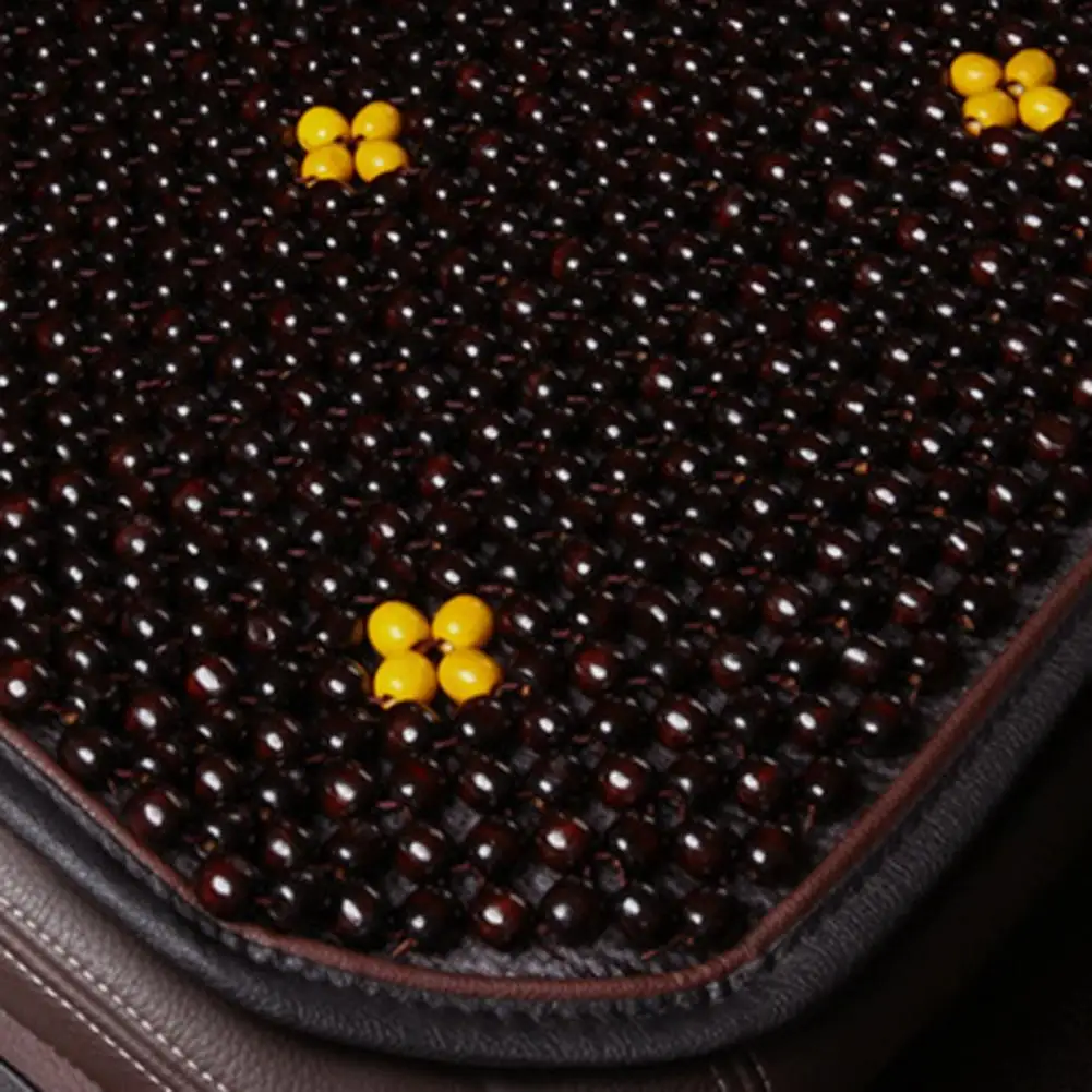 Летняя дышащая вентилируемая Передняя деревянная Подушка сиденья автомобиля с