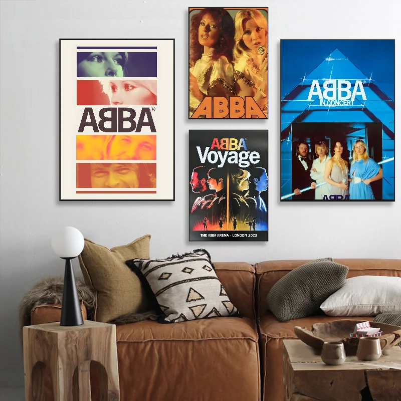 Классический постер группы А-Абба самоклеящаяся художественная