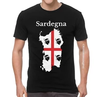 male sardinia flag map t shirts novelty italy flag tshirt cool t shirt homme cotton oversized tee tops harajuku