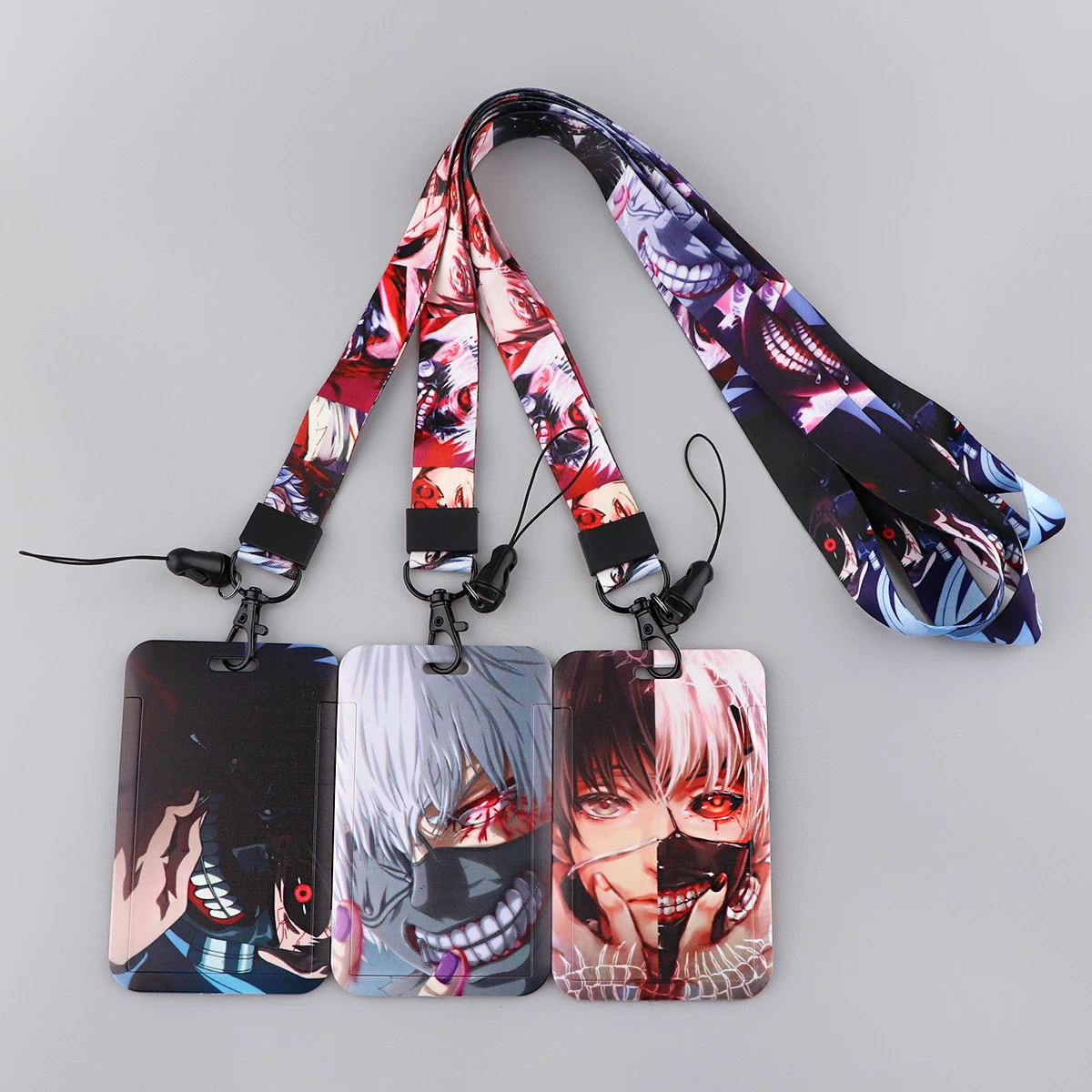 

Tokyo Ghoul Lanyard For Keys Chain ID Credit Card Cover Pass Mobile Phone Charm Neck Straps Badge Holder Anime Key Accessories