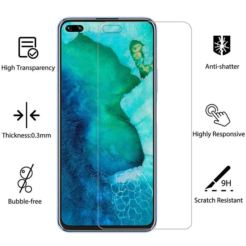 Фото Защитное закаленное стекло Aqe (3 шт.) для Huawei Honor V30 Pro, Honor V30 View, V30, 30V, V №3