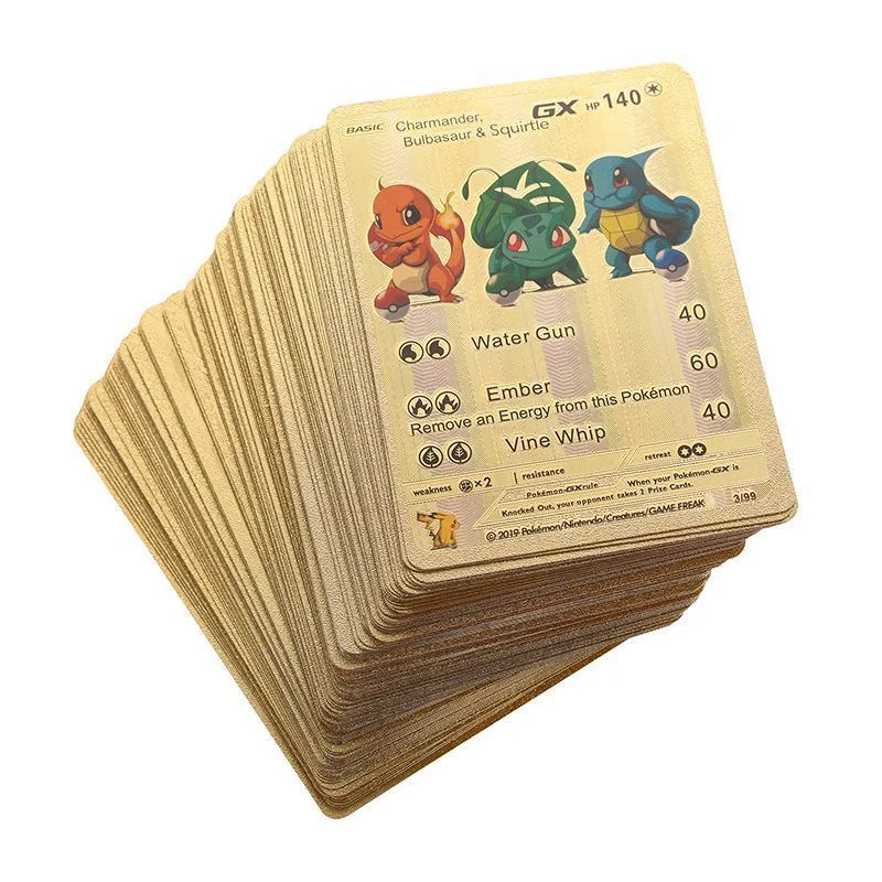

150pcs/set Pokemon Card English Anime Collectible Kids Toys Gift New ACG Cartoon Rare Children Cute Battle Trainer Silver Gold