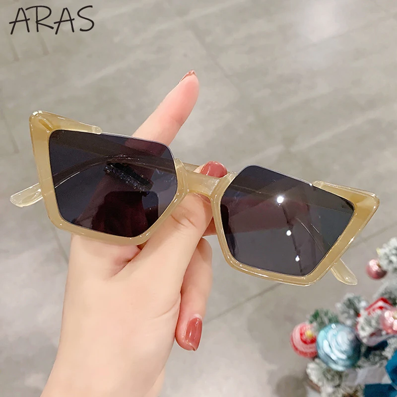 

2022 Fashion Irregular Sunglasses Women Trendy Unique Cat Eye Polygn Sun Glasses for Female Retro Square Shades Eyewear Uv400