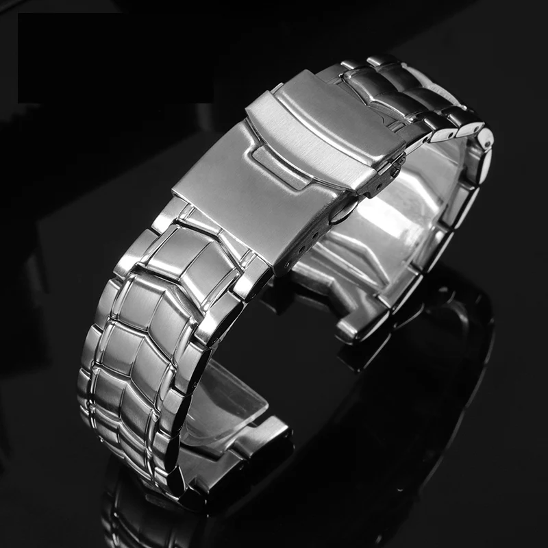 

Solid fine steel strap For CASIO Watch strap 5051 ef-524d-7a stainless steel men's watch chain steel belt Watch band