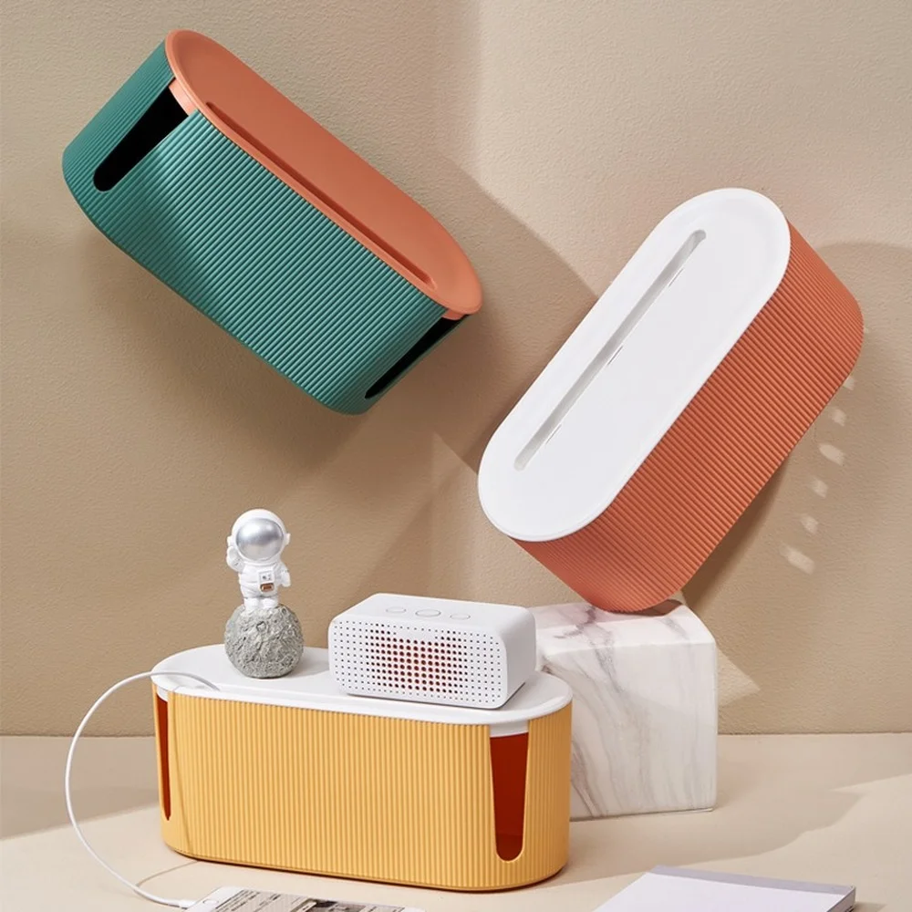 

Wire storage box Plug-in board power cord organizer box Charging data cable plastic wire box Socket storage box
