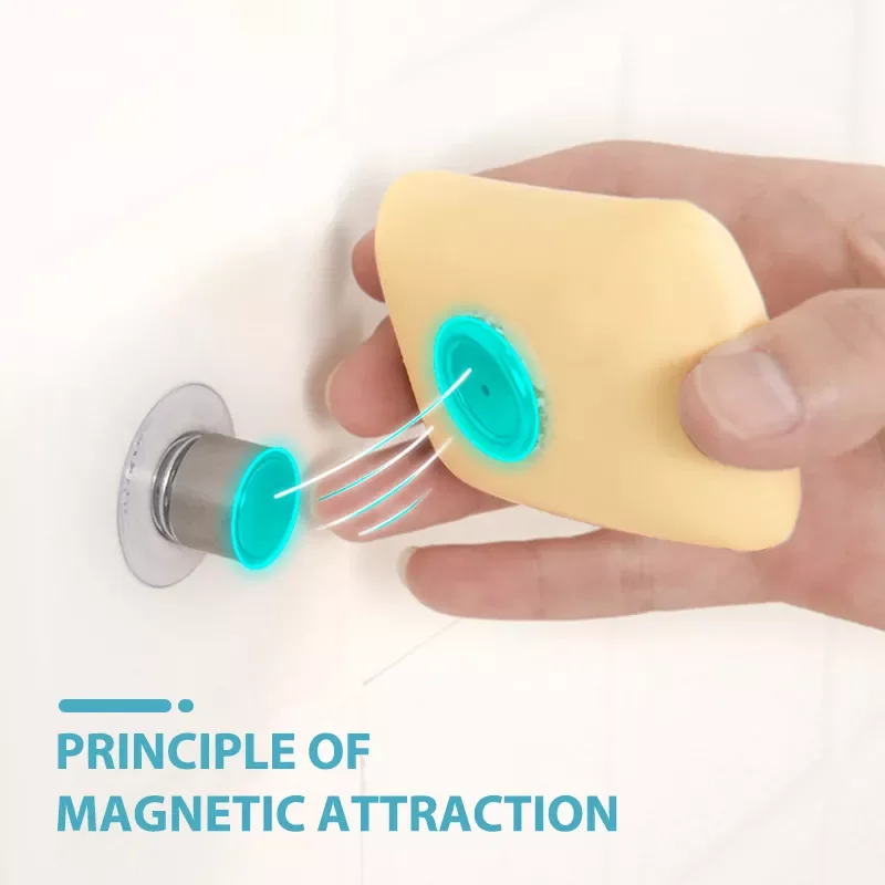 

Suction Cup Soap Holder With Magnet Bar Soap Saver Dish for Bathroom Organizer Accessories Shower Caddy Decor