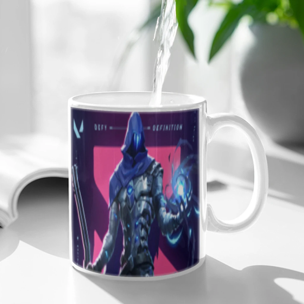 Популярная оригинальная кофейная кружка VALORANT с углом обзора керамическая чашка