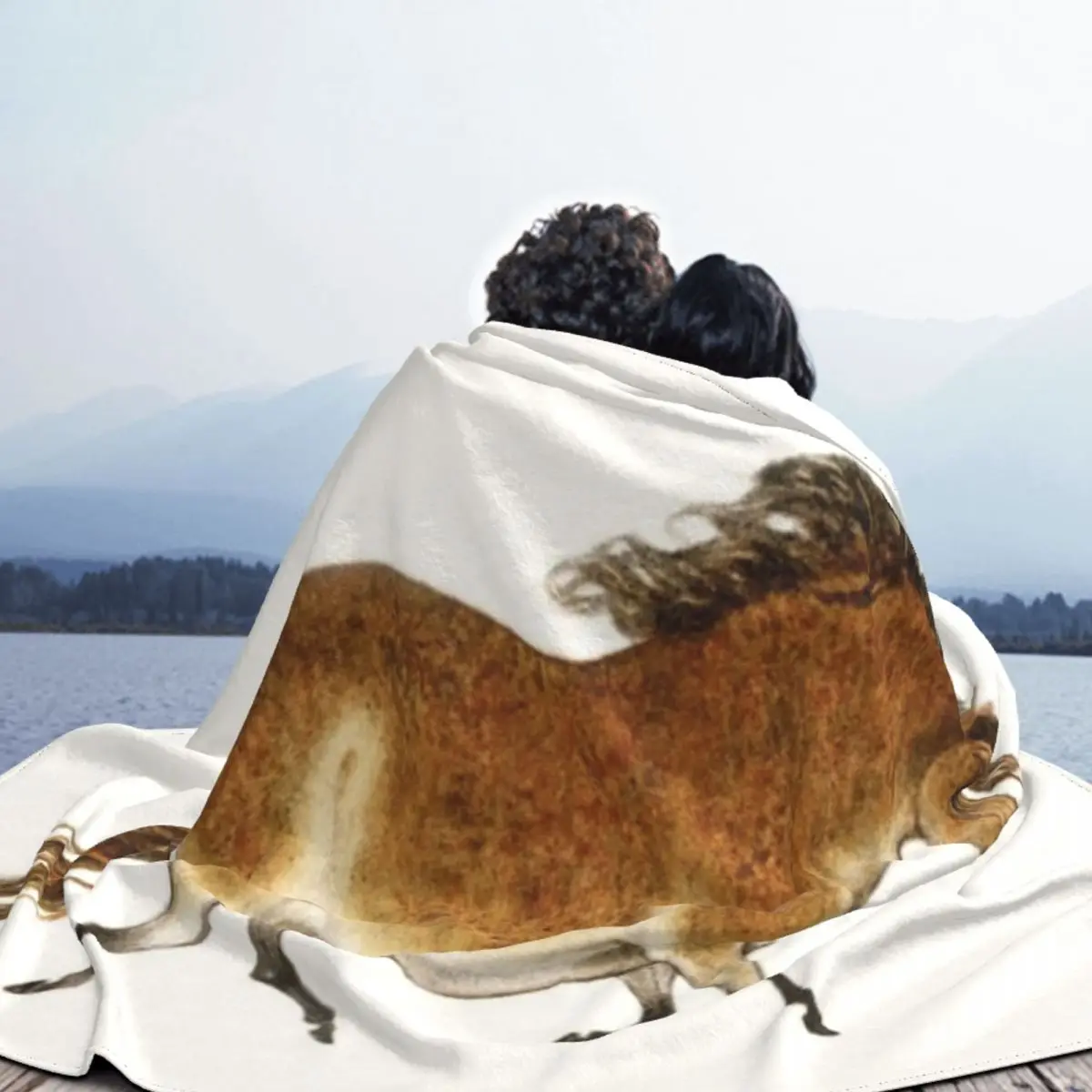 Pudgy Horse Lascaux Tribute 1 одеяло из микрофлиса